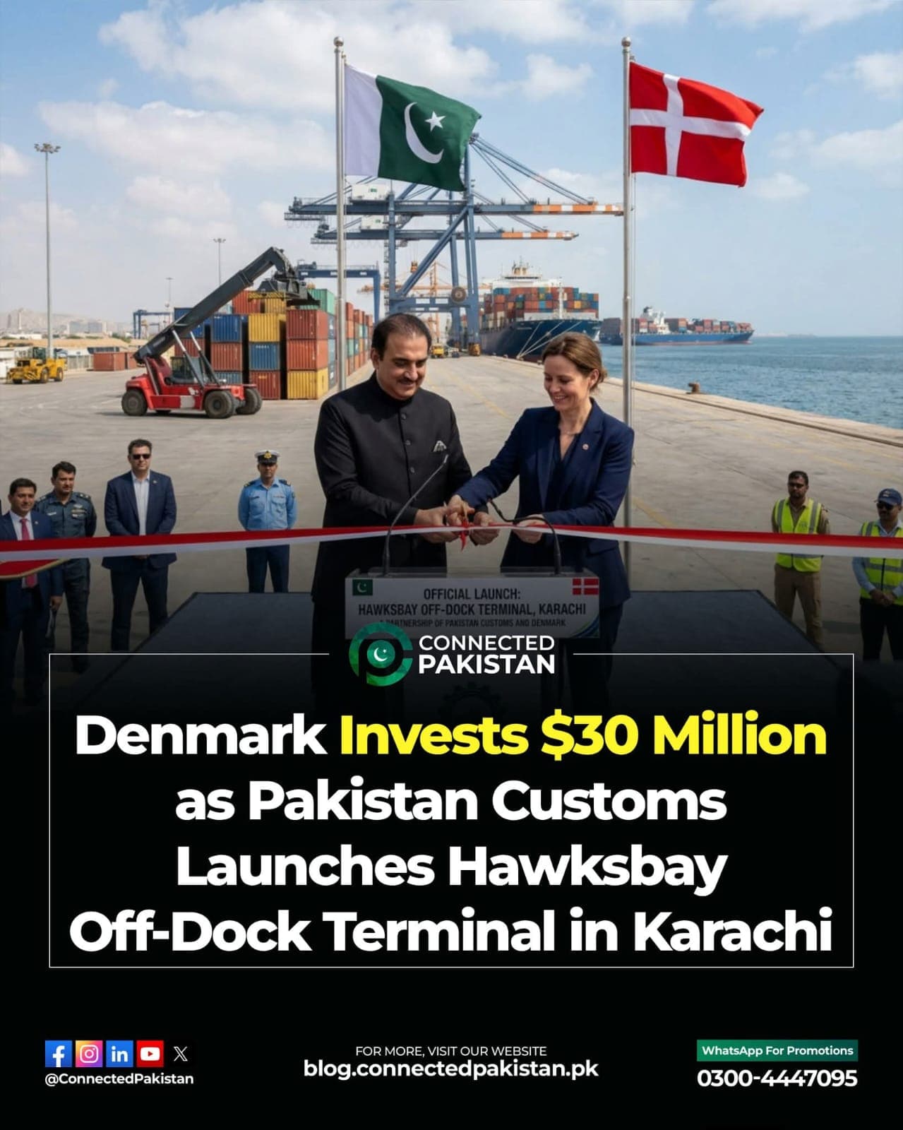 Pakistan Customs has approved a new off-dock terminal at Hawksbay, Karachi